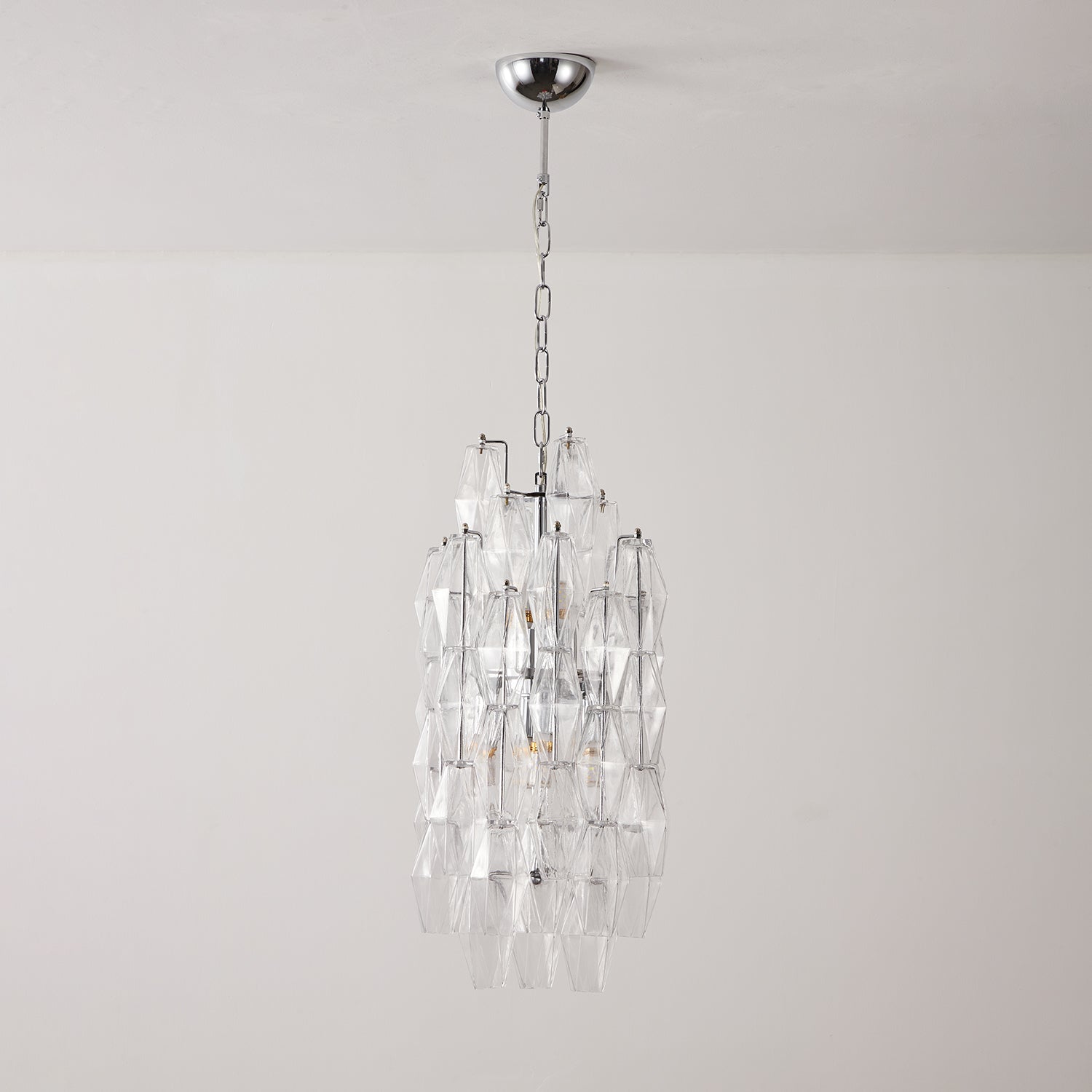 Amber Prism Long Chandelier Glass lighting by Bling Lighting Studio