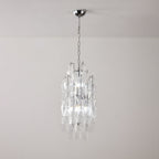 Amber Prism Long Chandelier Glass lighting by Bling Lighting Studio