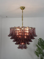 Amethyst Bloom Chandelier Glass lighting by Bling Lighting Studio