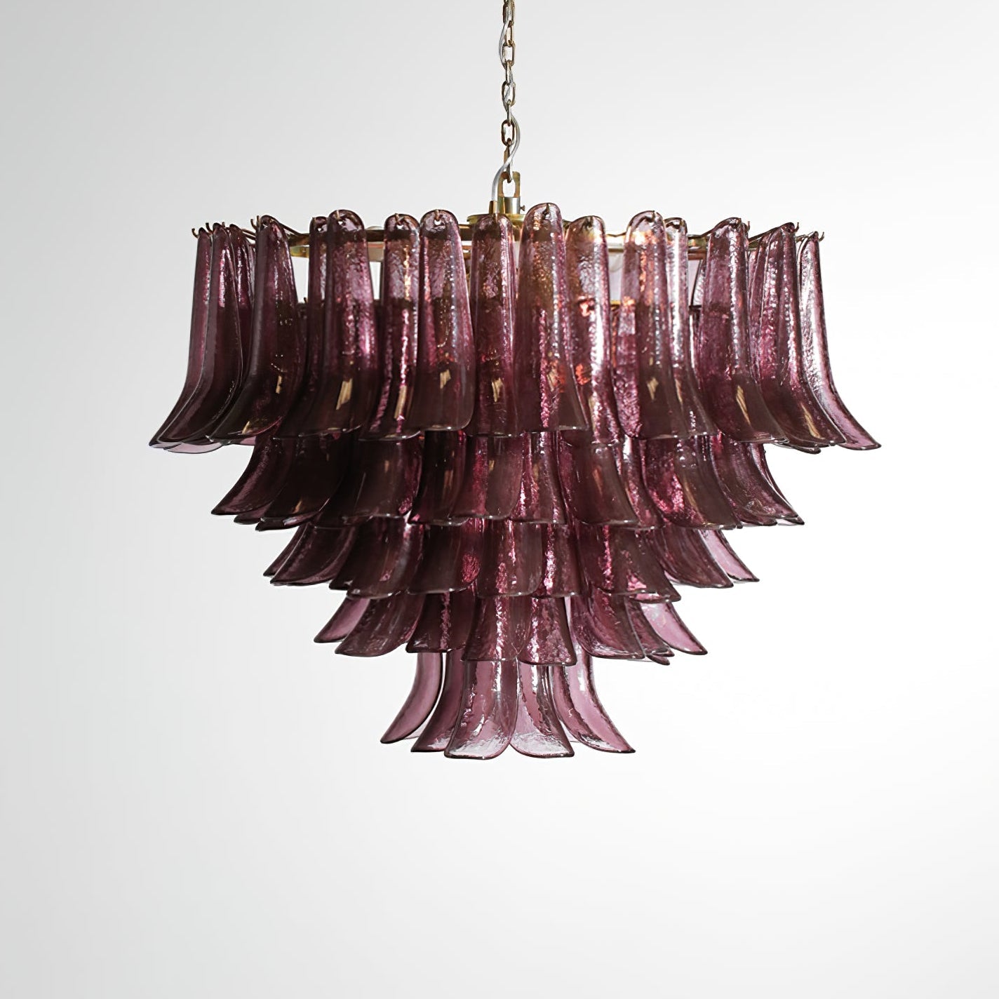 Amethyst Bloom Chandelier Glass lighting by Bling Lighting Studio