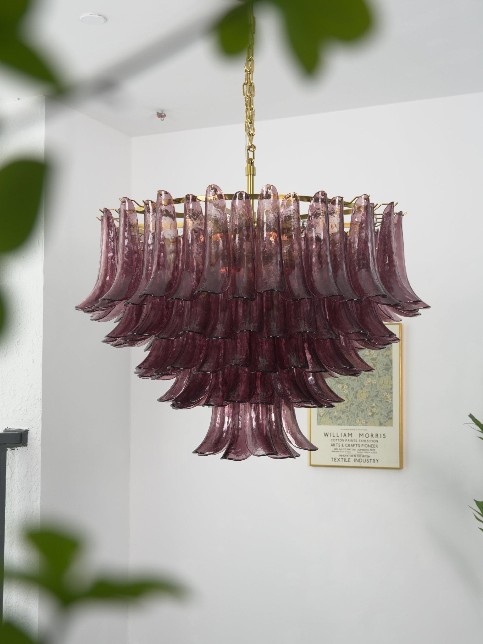 Amethyst Bloom Chandelier Glass lighting by Bling Lighting Studio