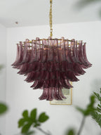 Amethyst Bloom Chandelier Glass lighting by Bling Lighting Studio