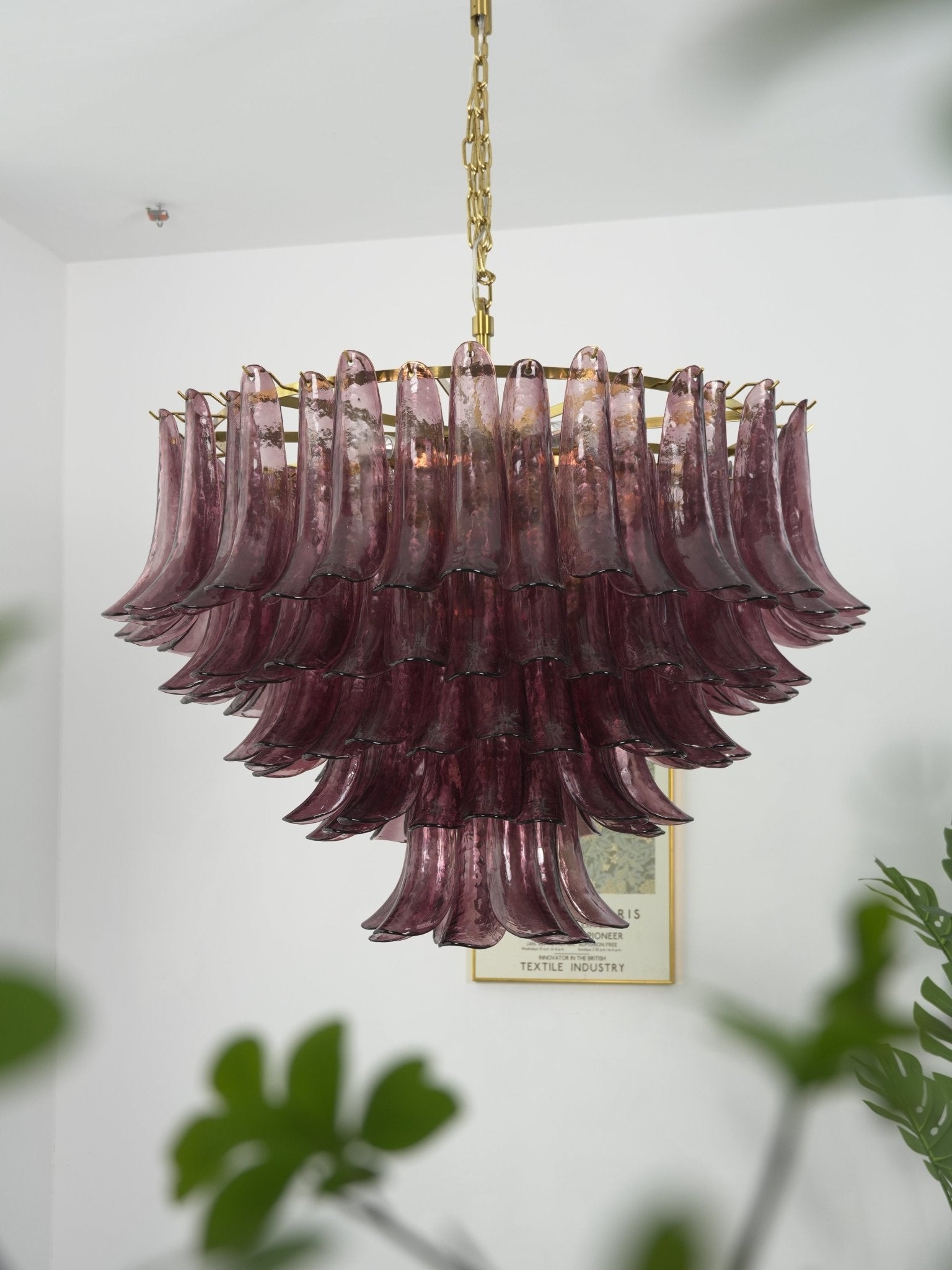 Amethyst Bloom Chandelier Glass lighting by Bling Lighting Studio