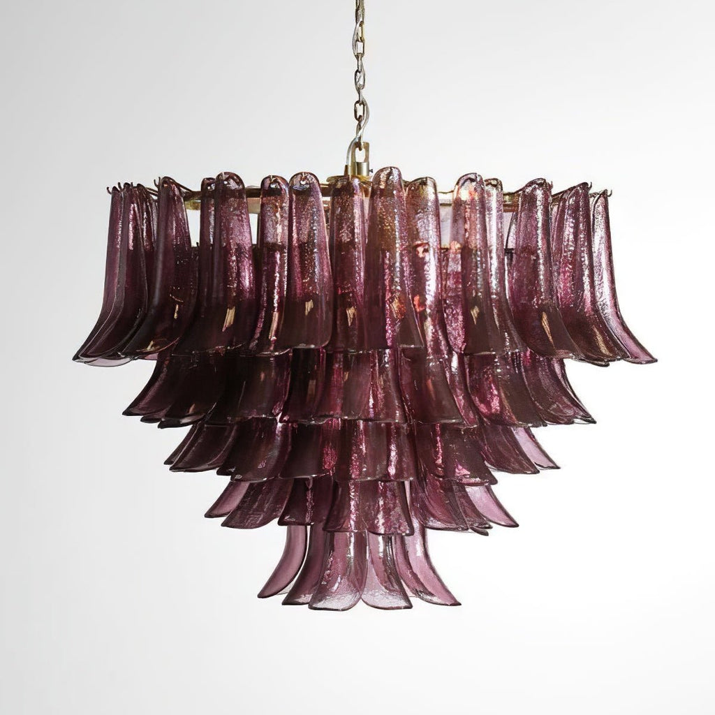 Amethyst Bloom Chandelier Glass lighting by Bling Lighting Studio