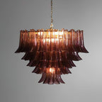 Amethyst Bloom Chandelier Glass lighting by Bling Lighting Studio