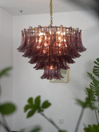 Amethyst Bloom Chandelier Glass lighting by Bling Lighting Studio