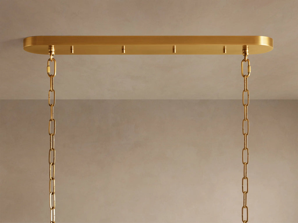 Luxury Amor Ghiaccio Glass Oval Chandelier 54"W/65"W product image