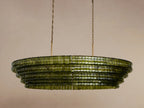 Luxury Amor Ghiaccio Glass Oval Chandelier 54"W/65"W product image