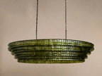 Luxury Amor Ghiaccio Glass Oval Chandelier 54"W/65"W product image
