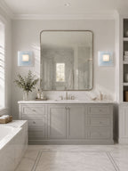Aqua Cascade Sconce Glass lighting by Bling Lighting Studio