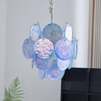 Aqua Blue Glass Chandelier Glass lighting by Bling Lighting Studio