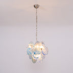 Aqua Blue Glass Chandelier Glass lighting by Bling Lighting Studio