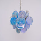 Aqua Blue Glass Chandelier Glass lighting by Bling Lighting Studio