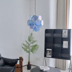 Aqua Blue Glass Chandelier Glass lighting by Bling Lighting Studio