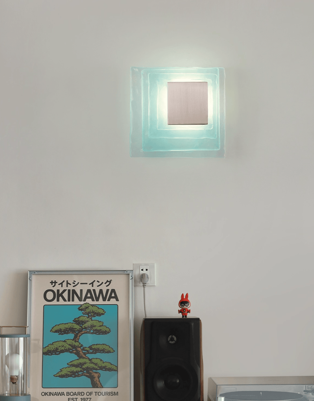 Aqua Cascade Sconce Glass lighting by Bling Lighting Studio