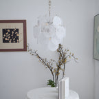 Aqua White Glass Chandelier Glass lighting by Bling Lighting Studio