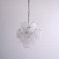 Aqua White Glass Chandelier Glass lighting by Bling Lighting Studio