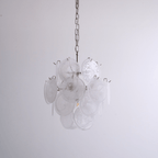 Aqua White Glass Chandelier Glass lighting by Bling Lighting Studio