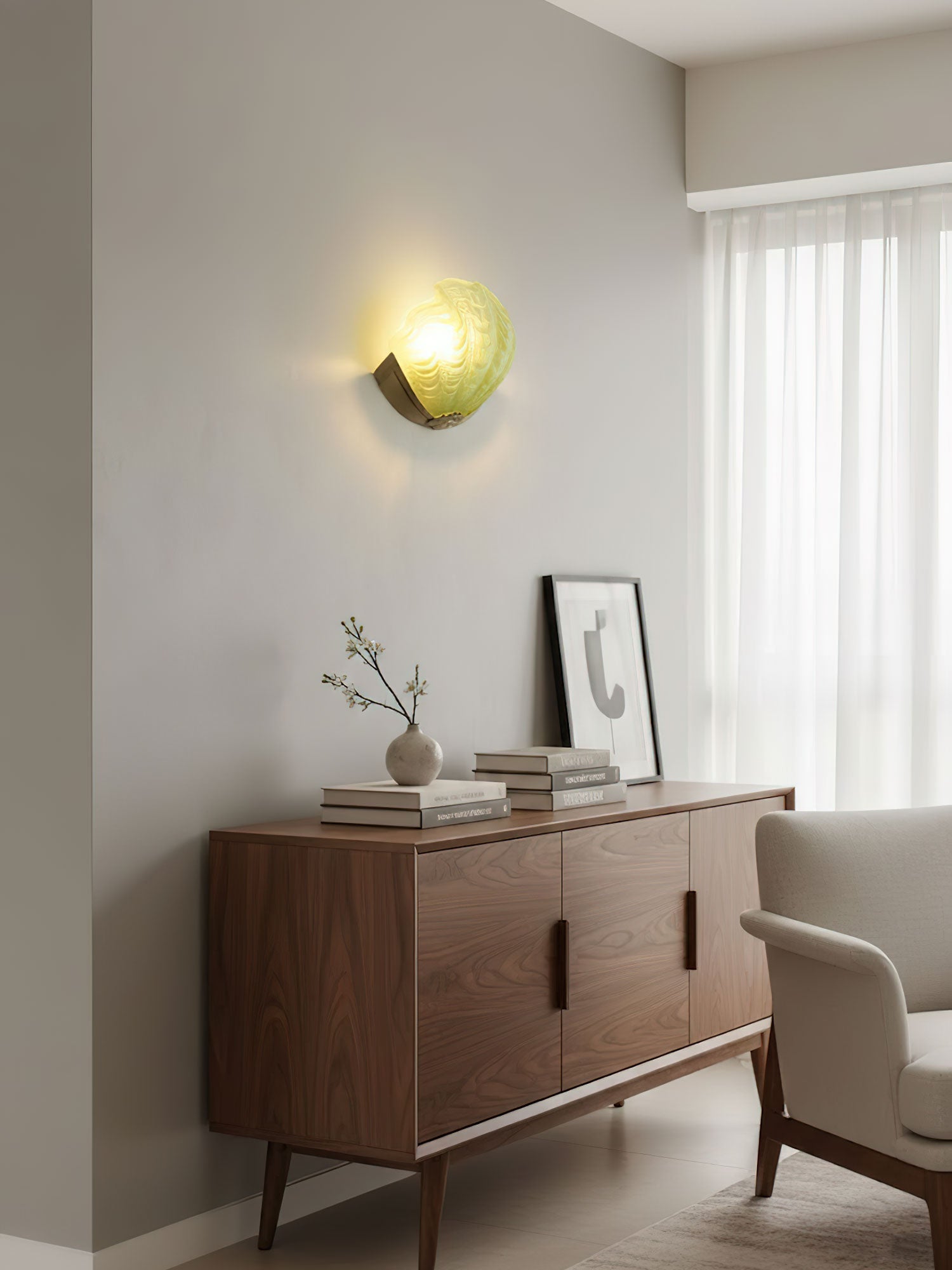 Art Deco Scallop Wall Light Glass lighting by Bling Lighting Studio