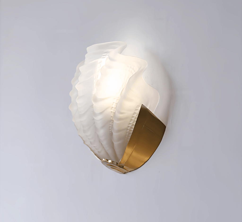 Art Deco Scallop Wall Light Glass lighting by Bling Lighting Studio
