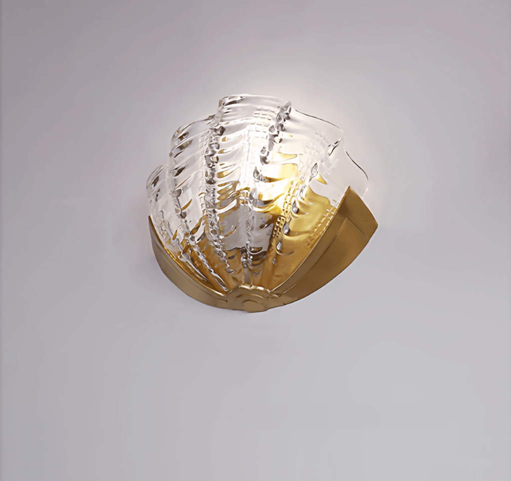 Art Deco Scallop Wall Light Glass lighting by Bling Lighting Studio