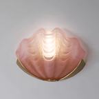 Art Deco Scallop Wall Light Glass lighting by Bling Lighting Studio