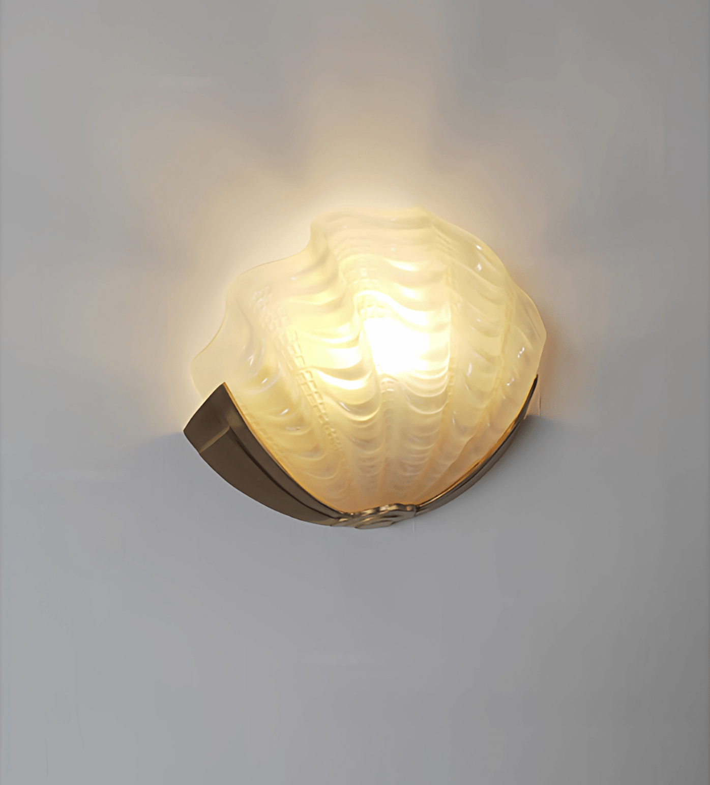 Art Deco Scallop Wall Light Glass lighting by Bling Lighting Studio