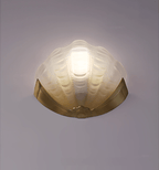 Art Deco Scallop Wall Light Glass lighting by Bling Lighting Studio