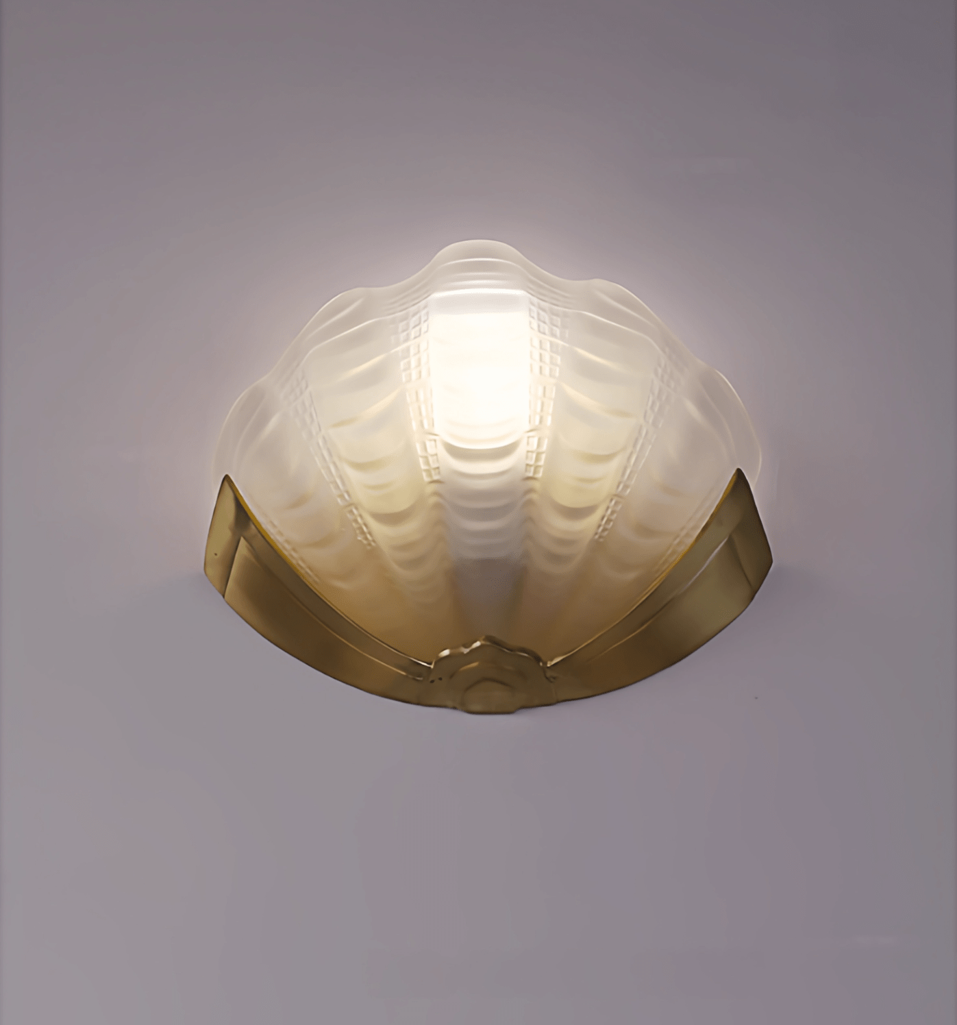 Art Deco Scallop Wall Light Glass lighting by Bling Lighting Studio