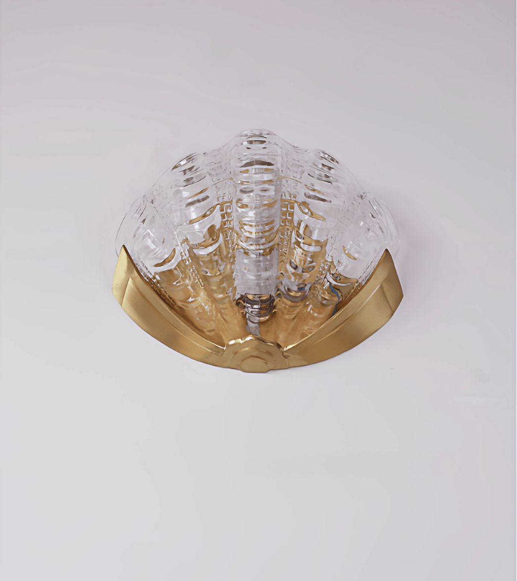 Art Deco Scallop Wall Light Glass lighting by Bling Lighting Studio