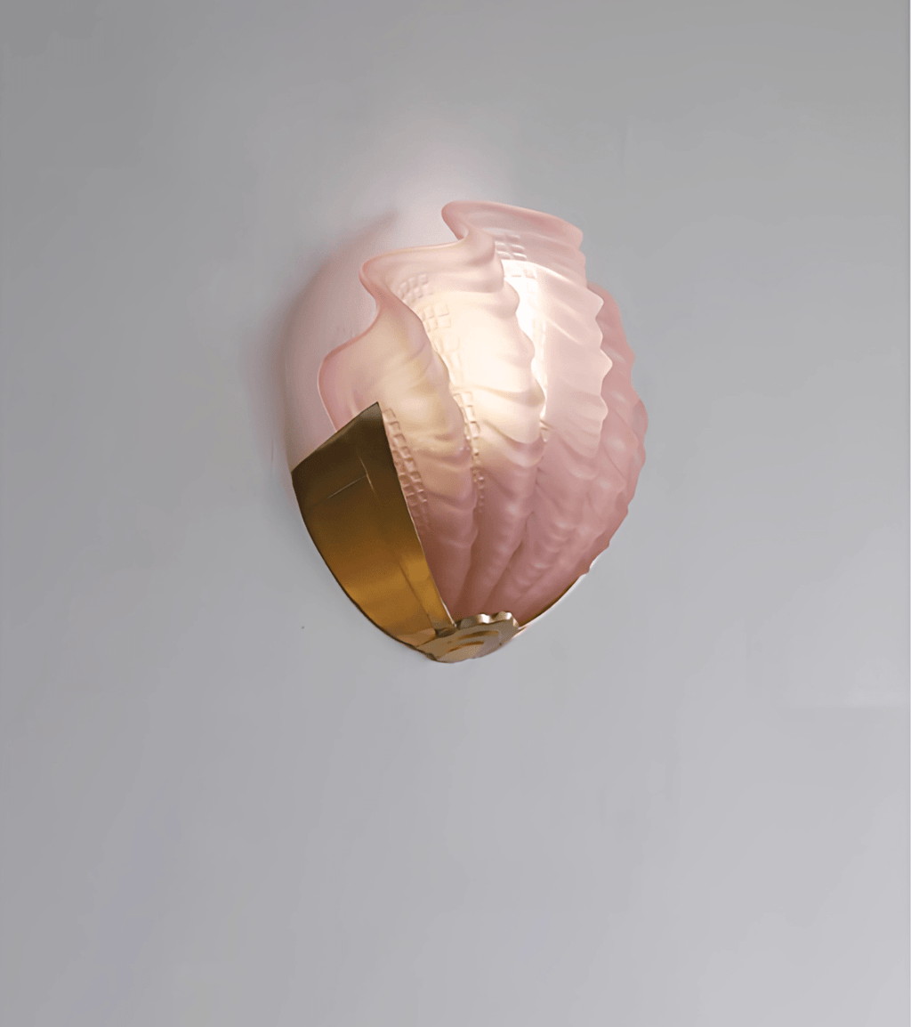 Art Deco Scallop Wall Light Glass lighting by Bling Lighting Studio