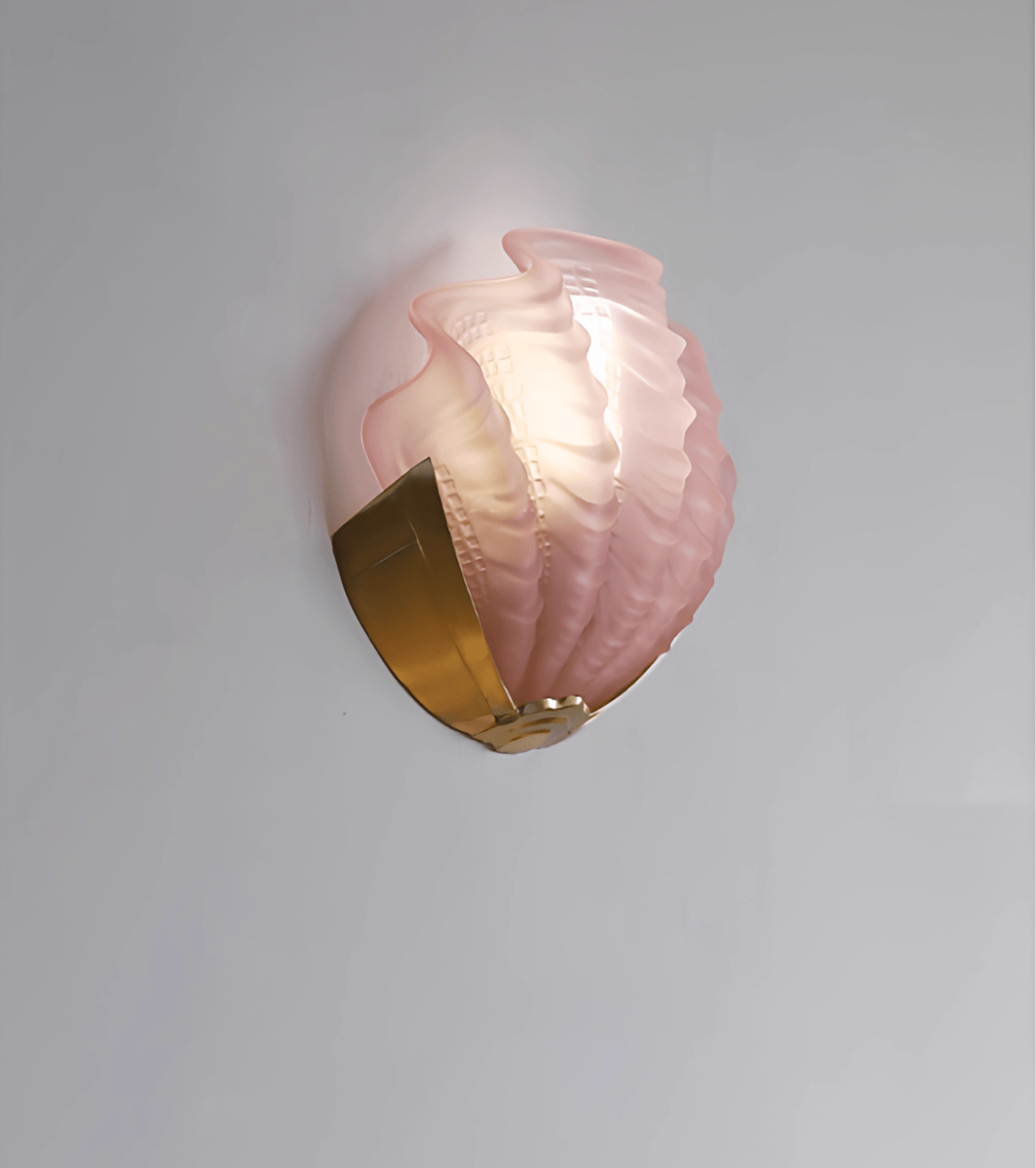 Art Deco Scallop Wall Light Glass lighting by Bling Lighting Studio
