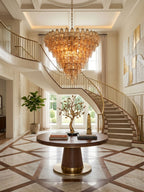 Asti Glass Chandelier Glass lighting by Bling Lighting Studio