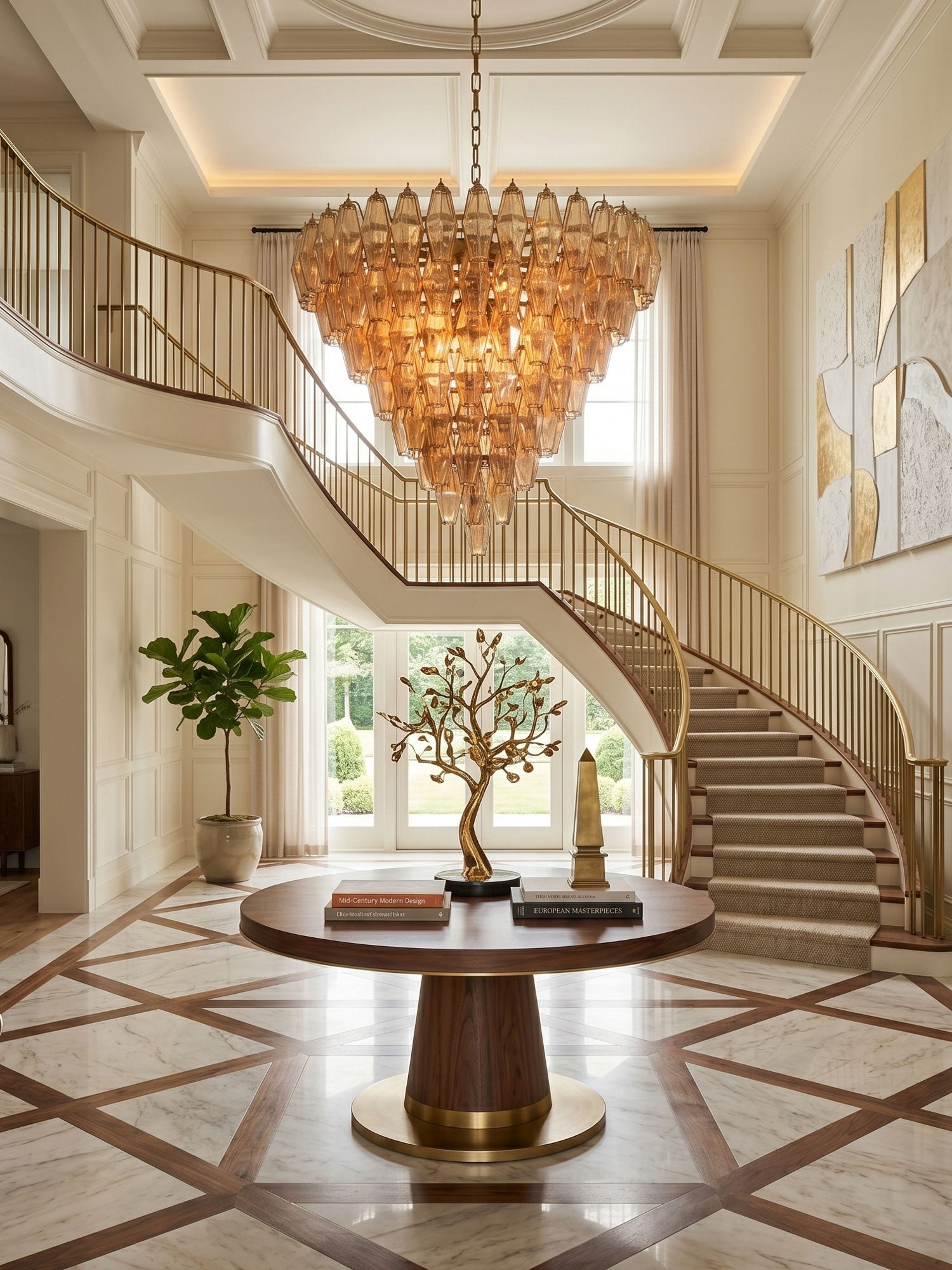 Asti Glass Chandelier Glass lighting by Bling Lighting Studio