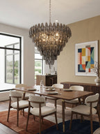 Asti Glass Chandelier Glass lighting by Bling Lighting Studio