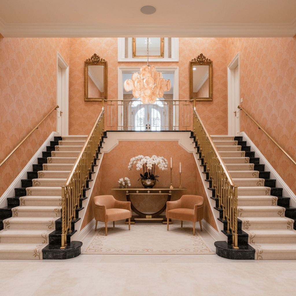 Aurelia Apricot Glass Chandelier Glass lighting by Bling Lighting Studio
