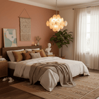 Aurelia Apricot Glass Chandelier Glass lighting by Bling Lighting Studio
