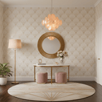 Aurelia Apricot Glass Chandelier Glass lighting by Bling Lighting Studio