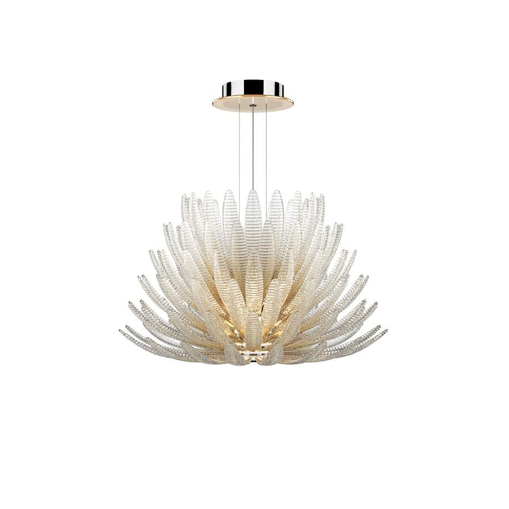 Aurelia Glass Petal Chandelier Glass lighting by Bling Lighting Studio