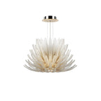 Aurelia Glass Petal Chandelier Glass lighting by Bling Lighting Studio
