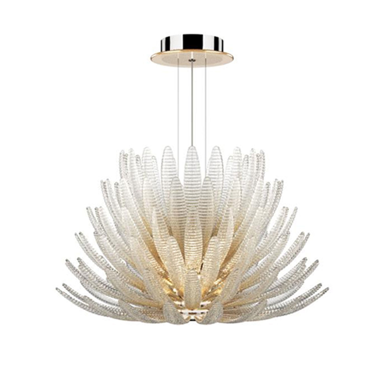 Aurelia Glass Petal Chandelier Glass lighting by Bling Lighting Studio