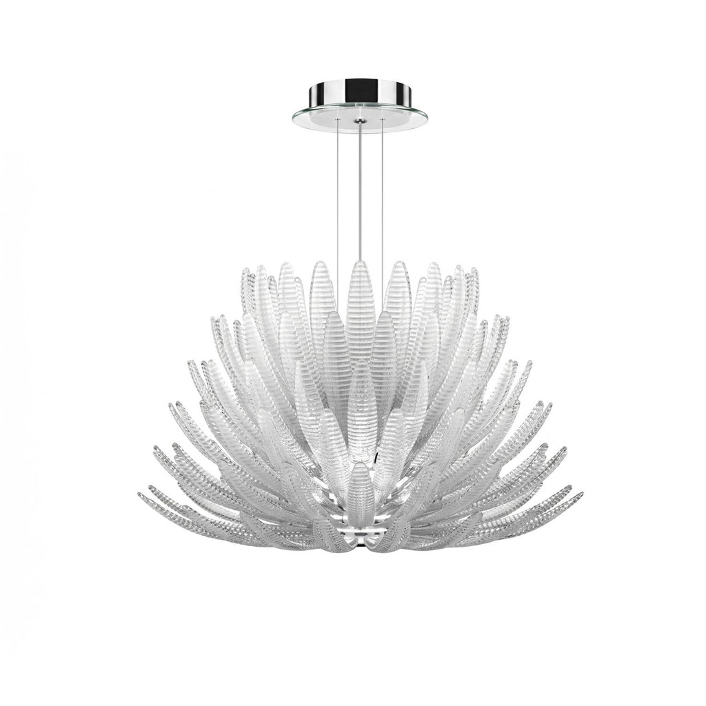 Aurelia Glass Petal Chandelier Glass lighting by Bling Lighting Studio