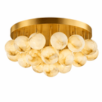 Aurelia Alabaster Globe Ceiling Light