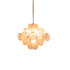 Aurelia Apricot Glass Chandelier Glass lighting by Bling Lighting Studio
