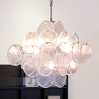 Aurelia Iridescent Glass Chandelier Glass lighting by Bling Lighting Studio
