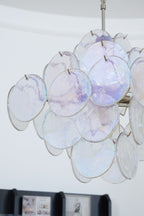 Aurelia Iridescent Glass Chandelier Glass lighting by Bling Lighting Studio