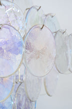 Aurelia Iridescent Glass Chandelier Glass lighting by Bling Lighting Studio