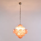 Aurelia Pink Glass Chandelier Glass lighting by Bling Lighting Studio