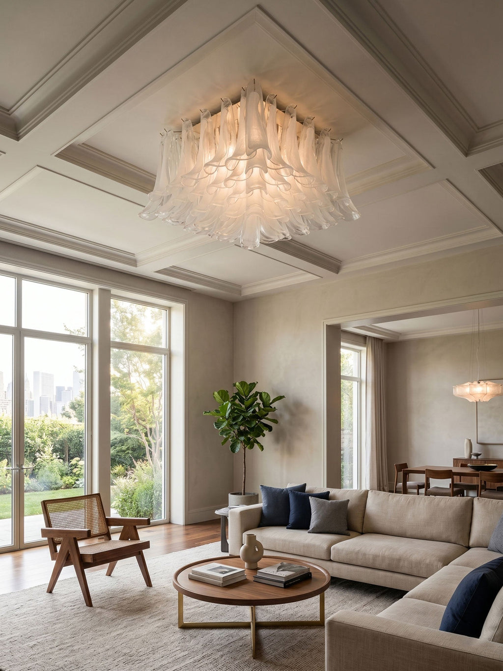 Aurielis Glass Ceiling Light Glass lighting by Bling Lighting Studio