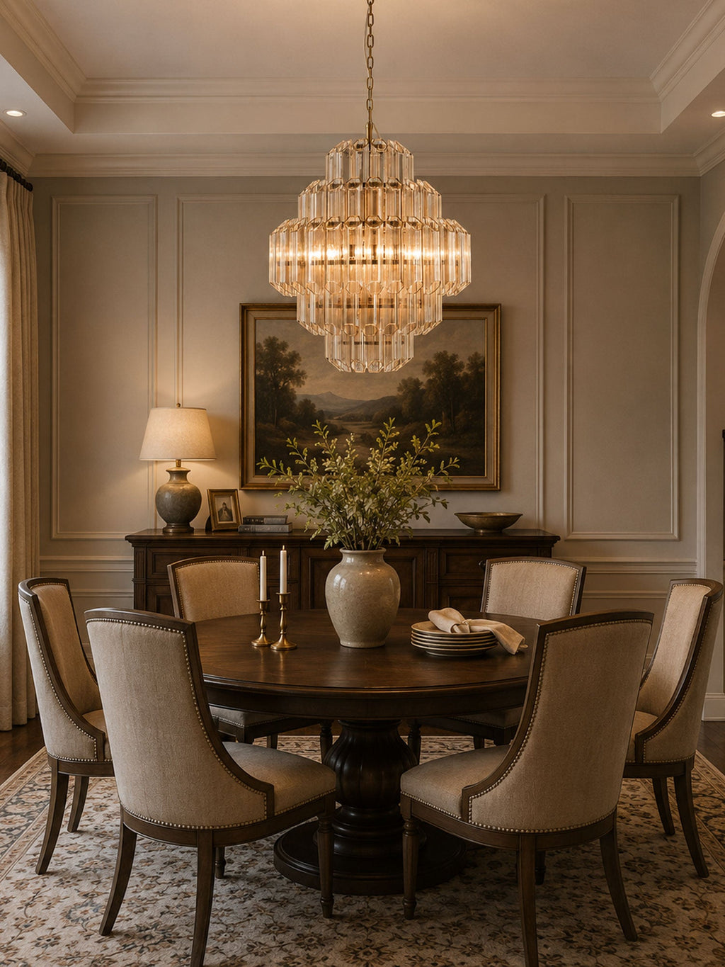 Aurum Cascade Glass Chandelier Murano lighting by Bling Lighting Studio